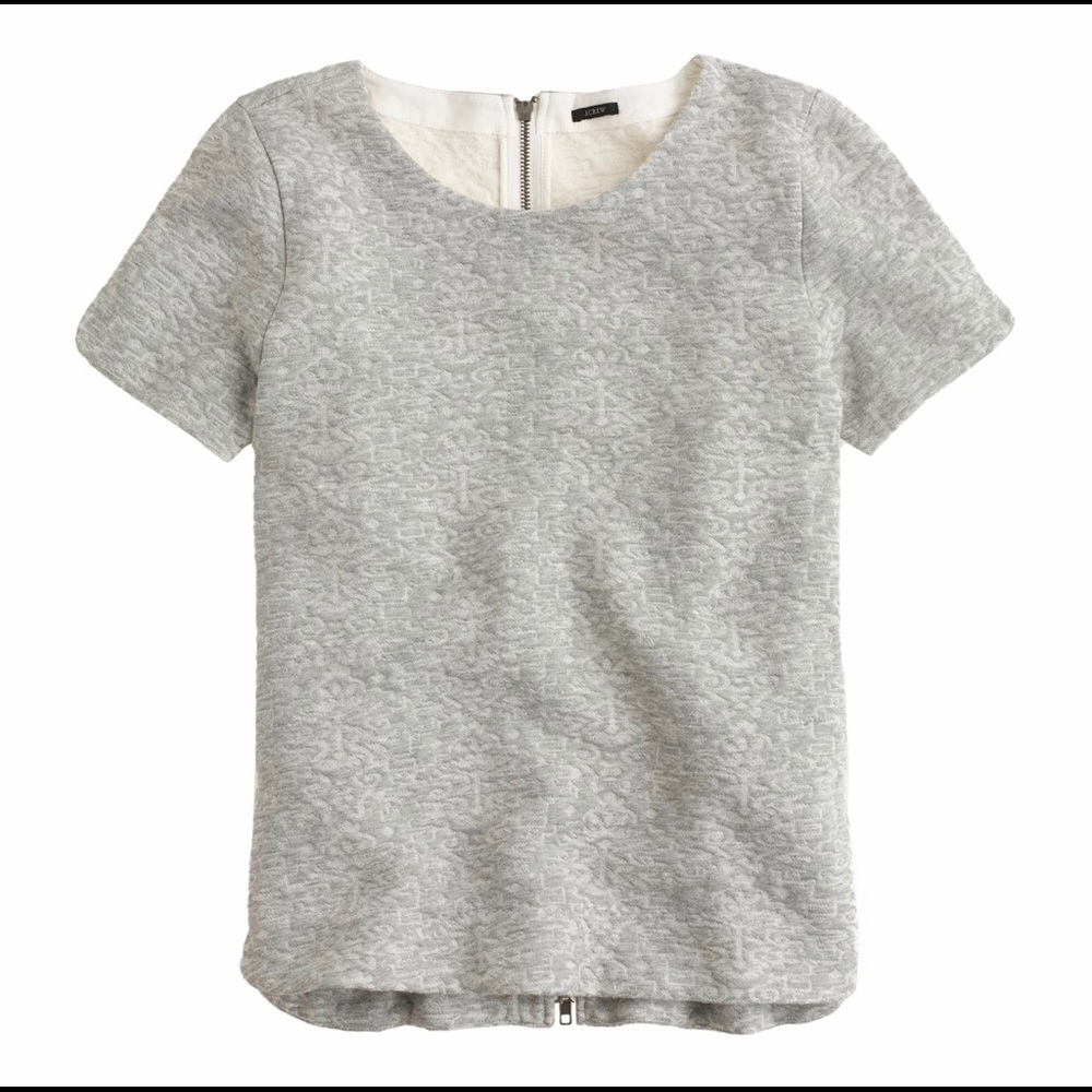 J.Crew back zip sweatshirt top - Picture 8 of 8